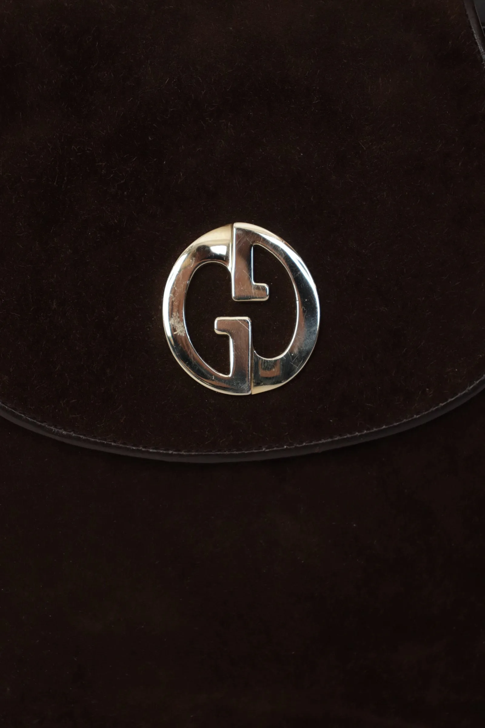 1980s Gucci Suede Shoulder Bag*