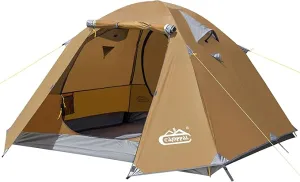 2-3 Person Tent Backpacking Tent, Waterproof Windproof 4 Season Tent for Camping, Easy Setup Two Person Tent for Backpacking, Hiking, Hunting, Motor Cycling & Biking