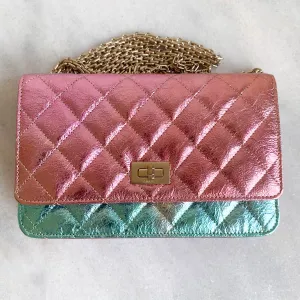 20A Rainbow Metallic 2.55 Reissue Wallet On Chain WOC