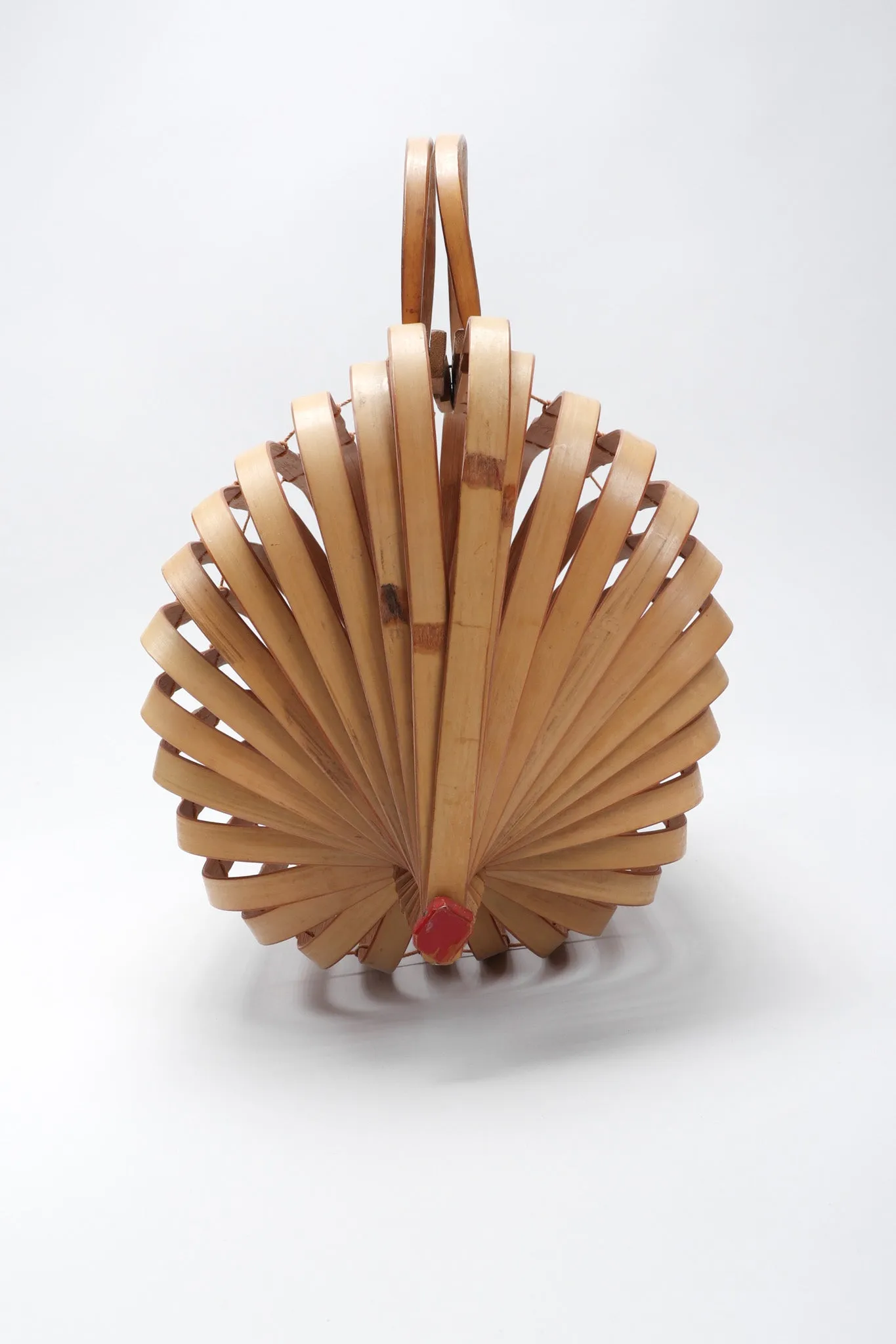 Accordion Bamboo Basket Bag