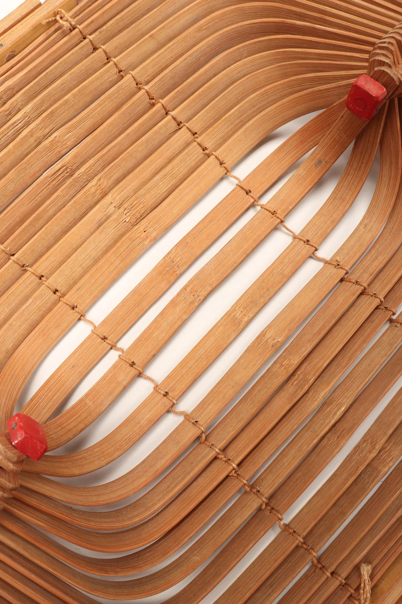 Accordion Bamboo Basket Bag