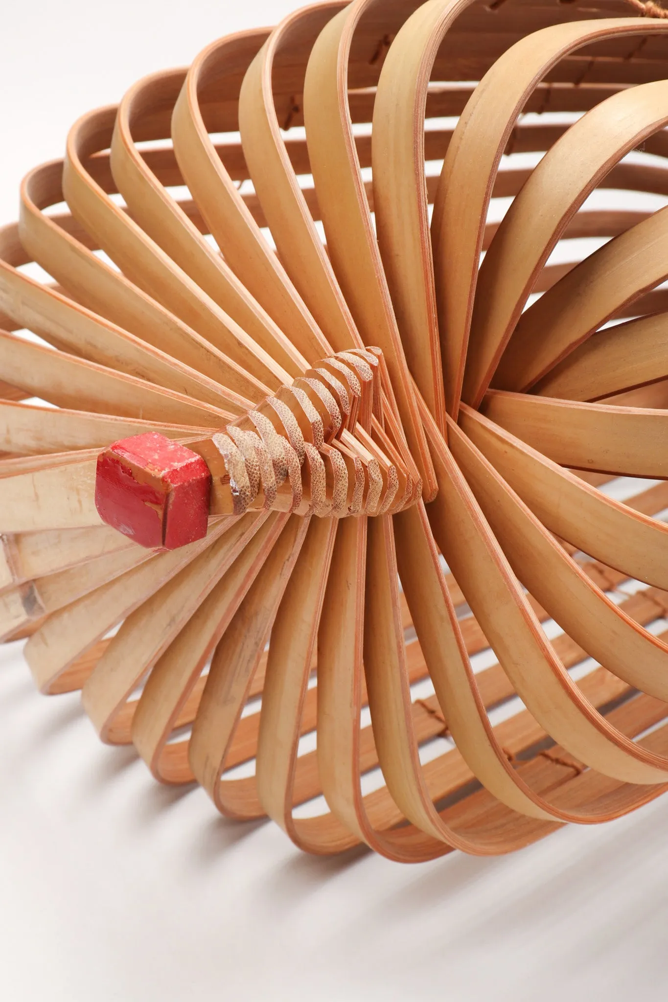 Accordion Bamboo Basket Bag