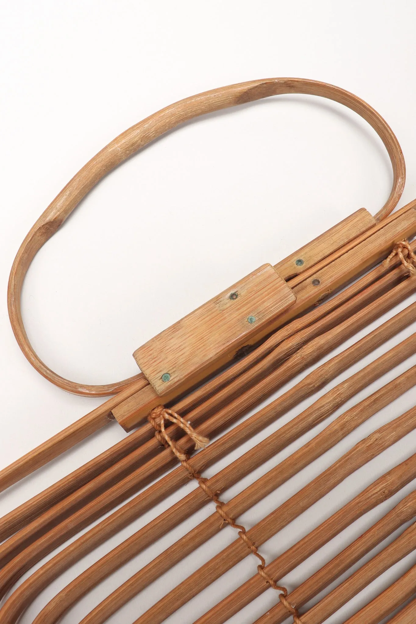 Accordion Bamboo Basket Bag