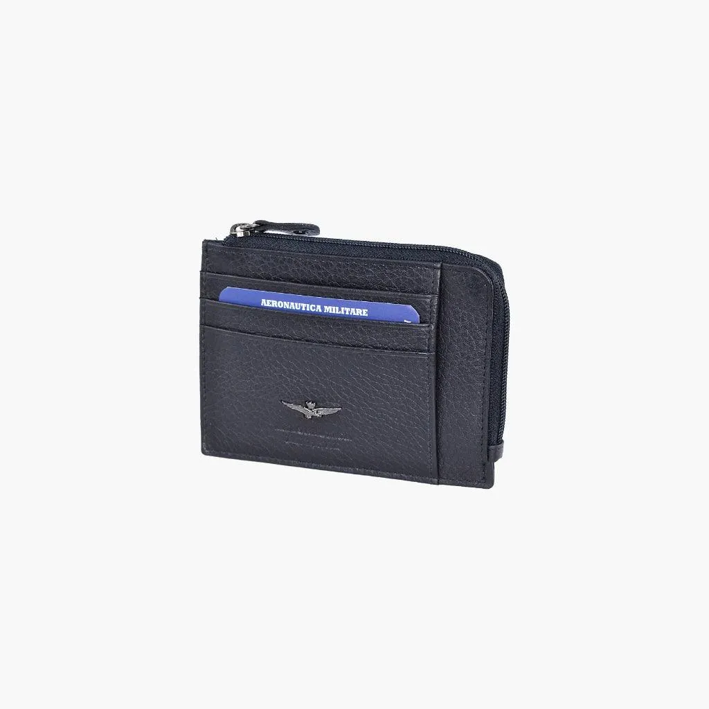 Air Force Military Wallet Flat with soft leather zip am187-ne