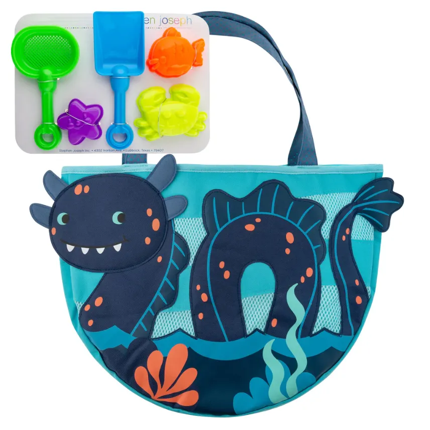 Beach Totes w/ Sand Toy Play Set - Sea Monster