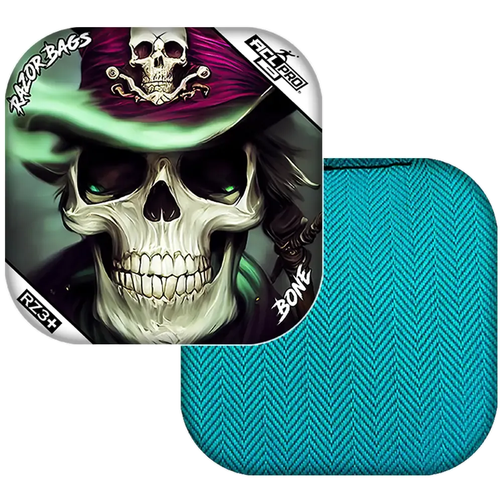 Bone | Pirate | ACL PRO Razor Cornhole Bags