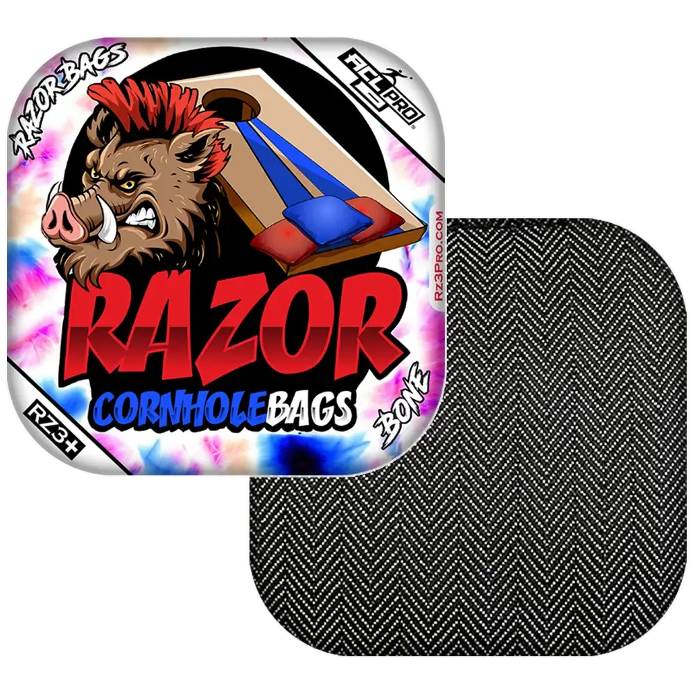 Bone | Razor Tie Dye | ACL PRO Razor Cornhole Bags