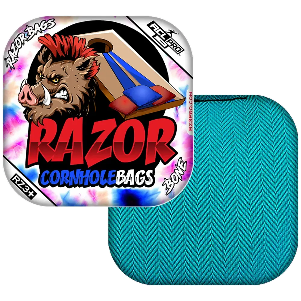 Bone | Razor Tie Dye | ACL PRO Razor Cornhole Bags