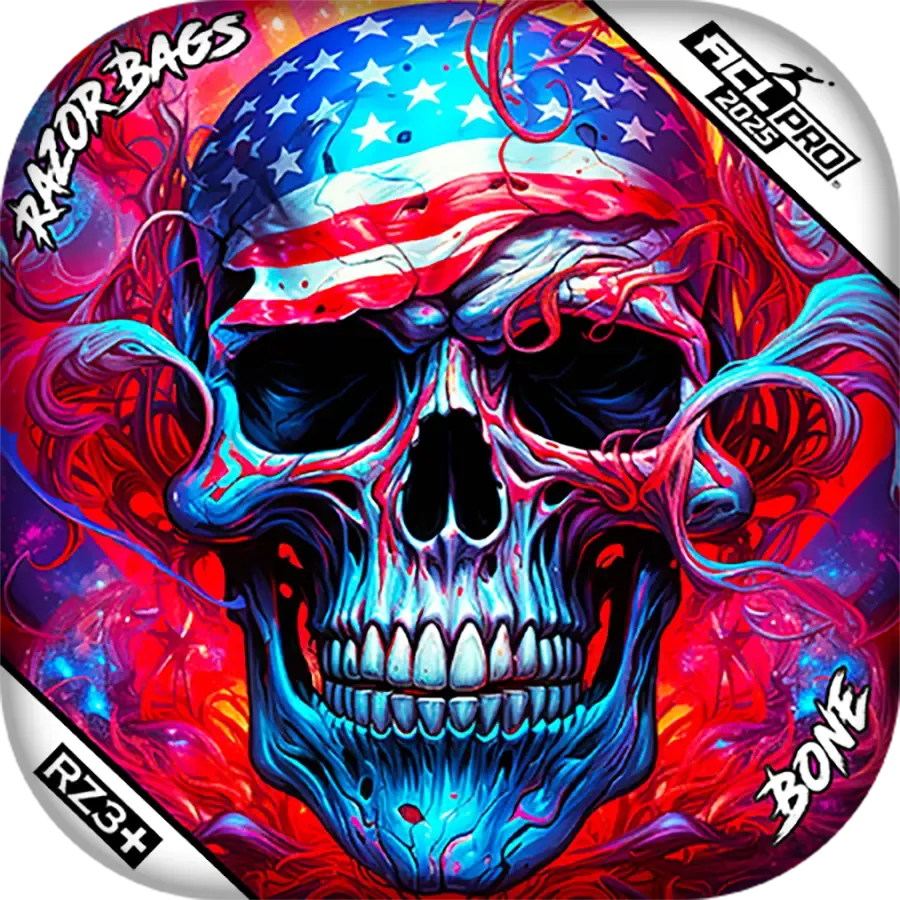Bone | Skull Merica | ACL PRO Razor Cornhole Bags