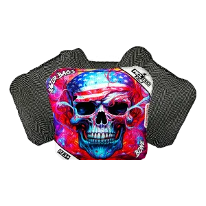 Bone | Skull Merica | ACL PRO Razor Cornhole Bags