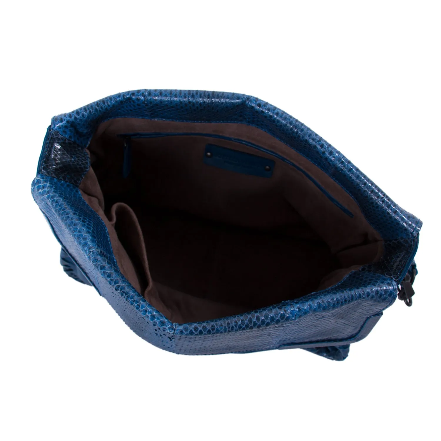 Bottega Veneta Intrecciato Trim Snakeskin Bag