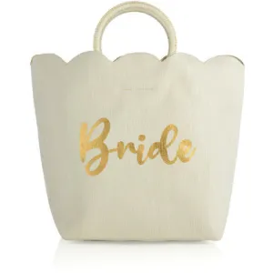 Bride Scalloped Edge Tote