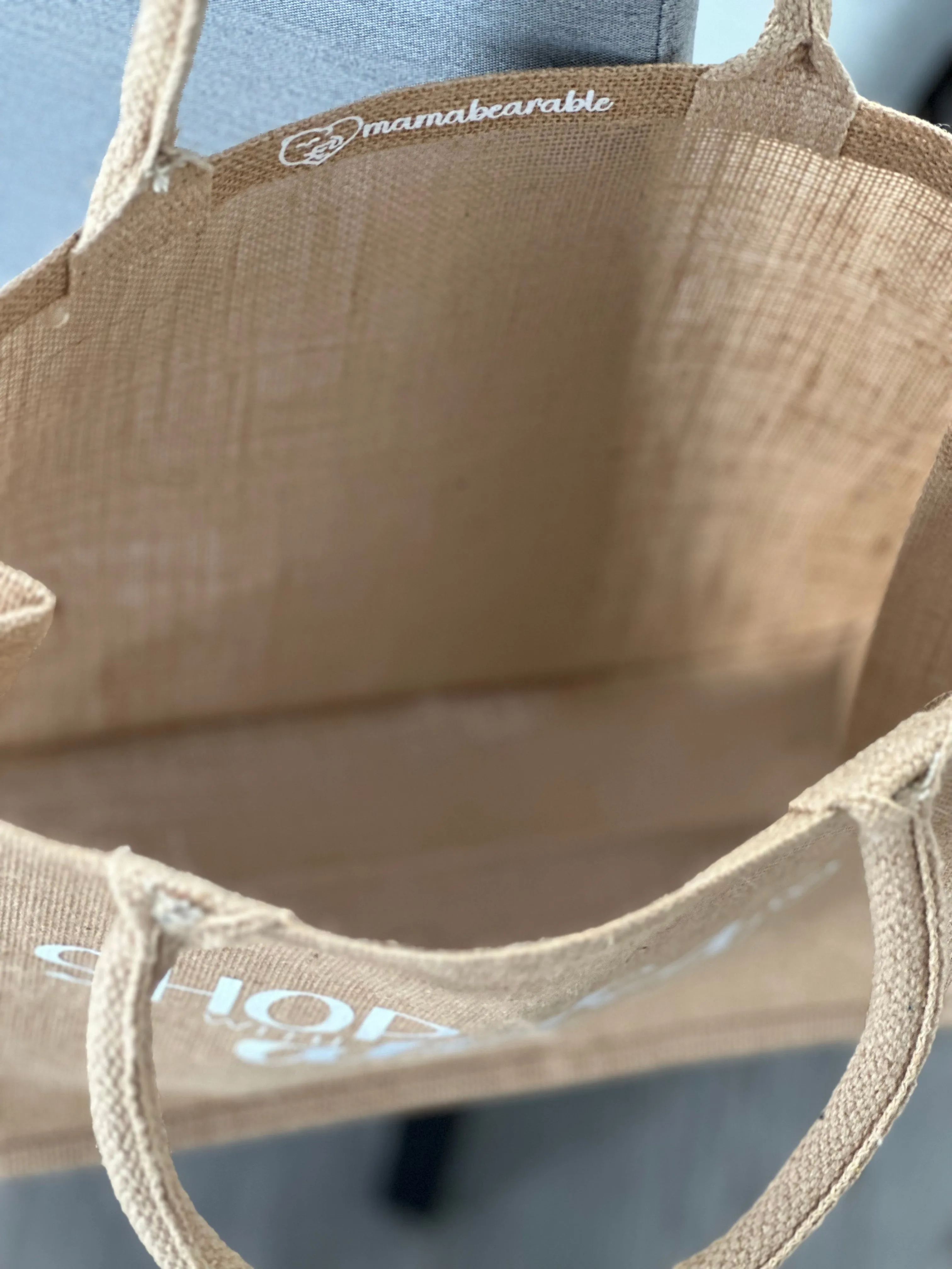 Burlap Tote - Shop with Aloha