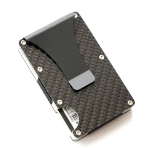 carbon fiber rfid blocking slim wallet