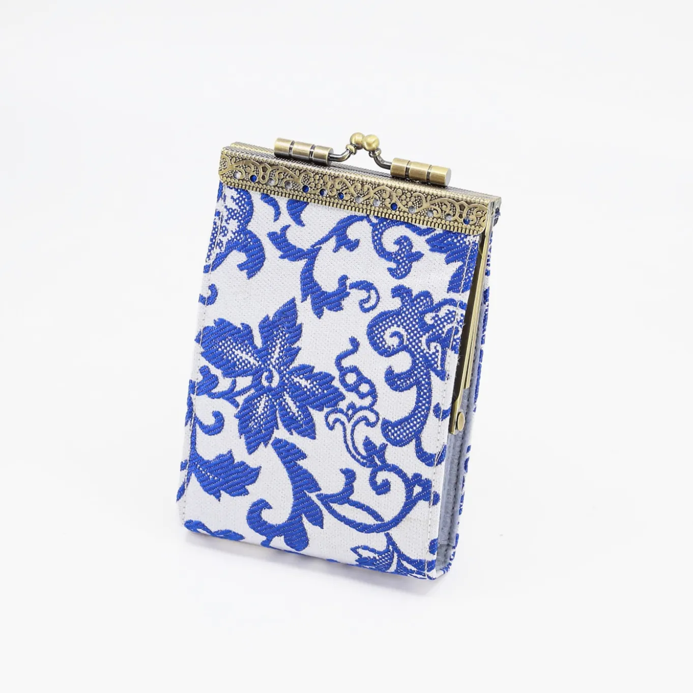 Card Holder   Wallet - Cobalt and White