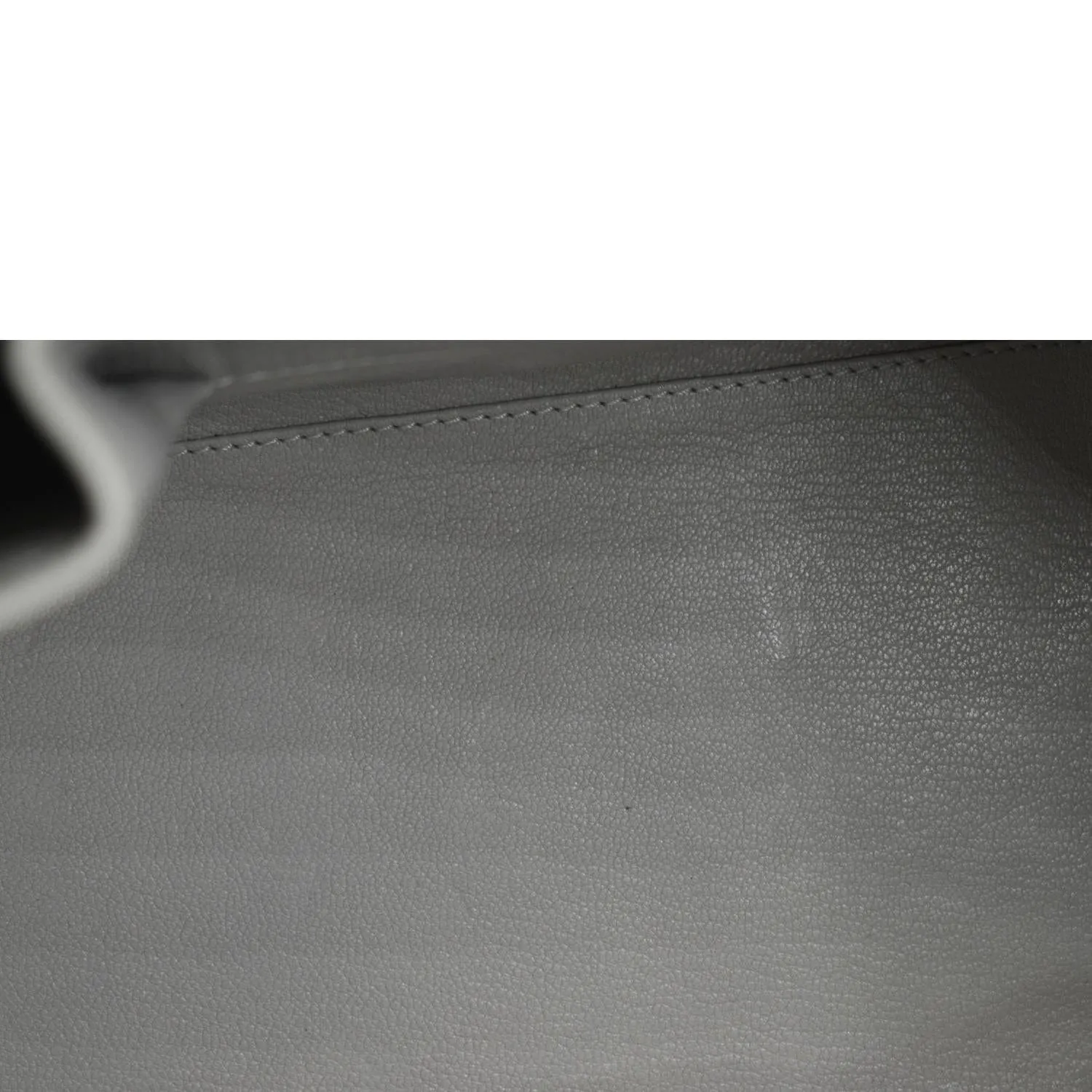 CELINE Luggage Smooth Leather Tote Bag Gray