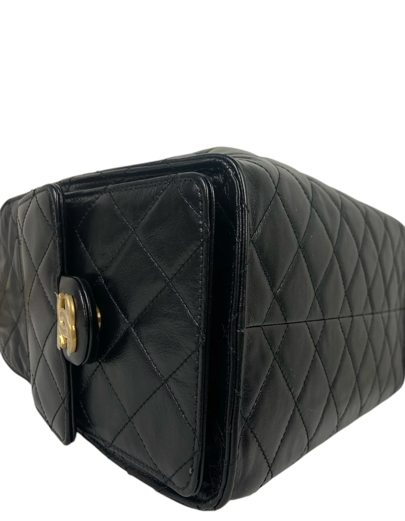 Chanel 2025 Black Leather Small 25 Hobo