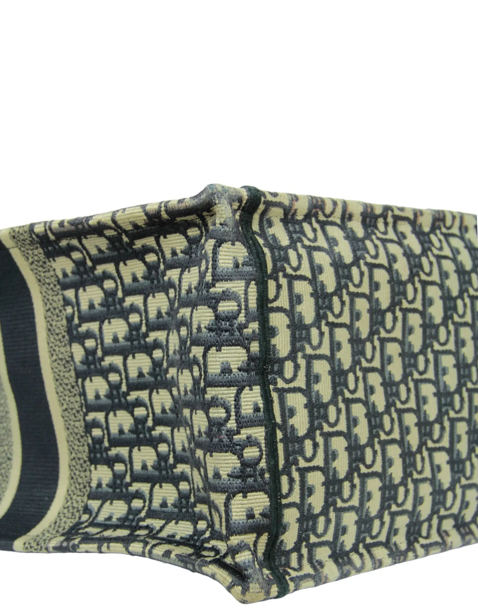 Christian Dior Blue Oblique Monogram Book Tote Bag w/ BROOKE