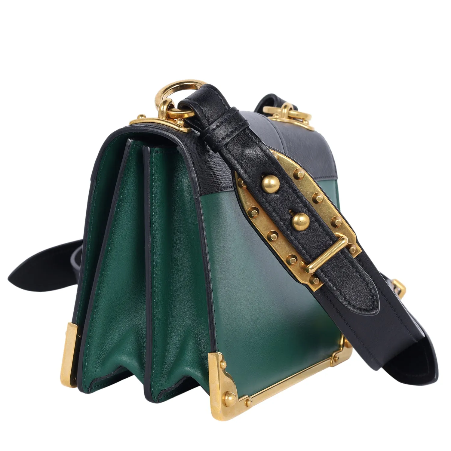 City Calf Saffiano Cahier Bag Biliardo Black