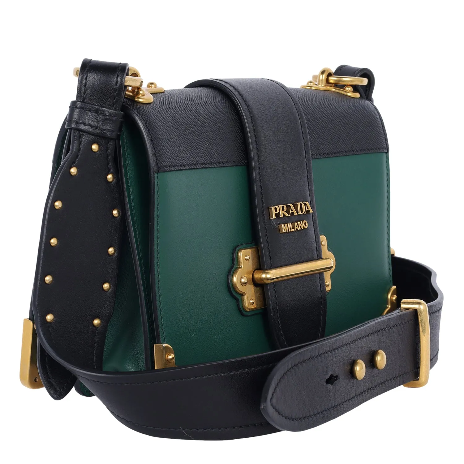 City Calf Saffiano Cahier Bag Biliardo Black