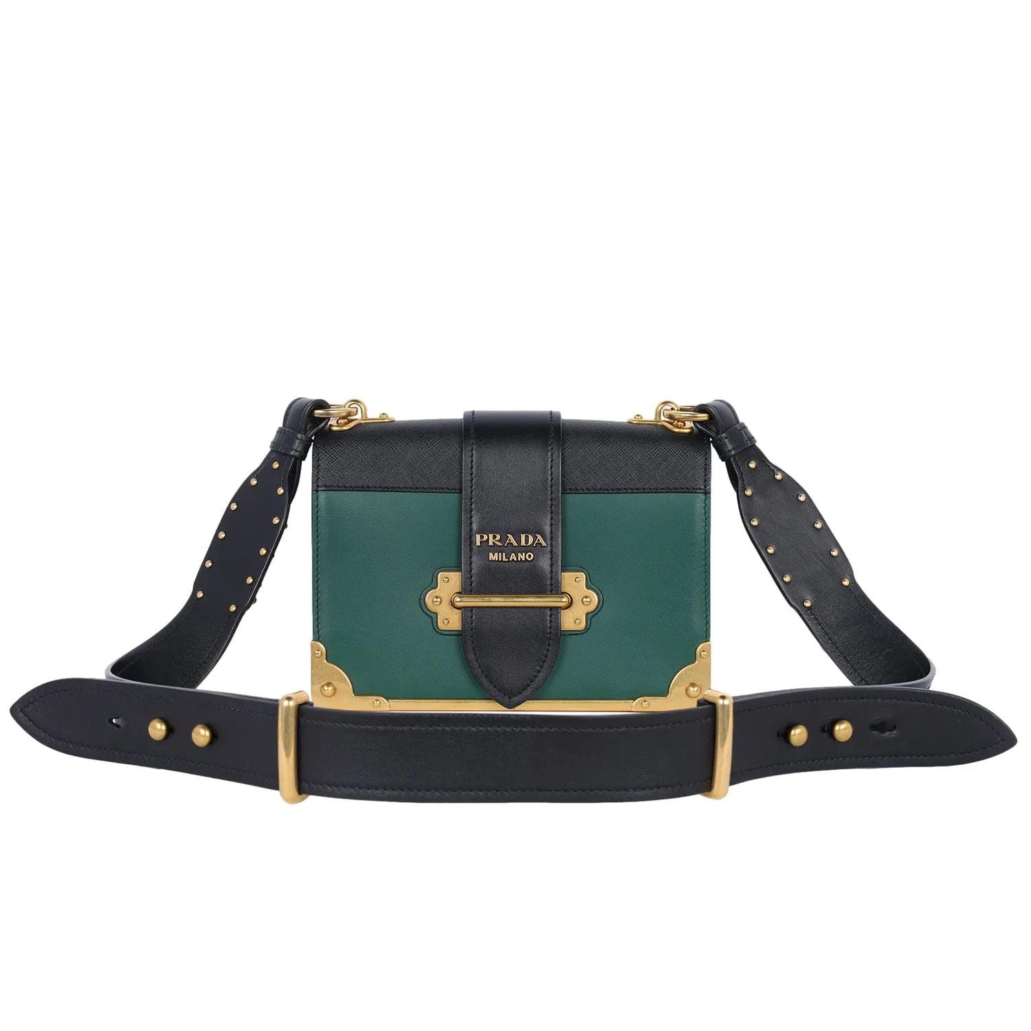 City Calf Saffiano Cahier Bag Biliardo Black