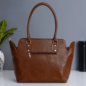 Classy Leather Customized Women's Tote bag - Brown