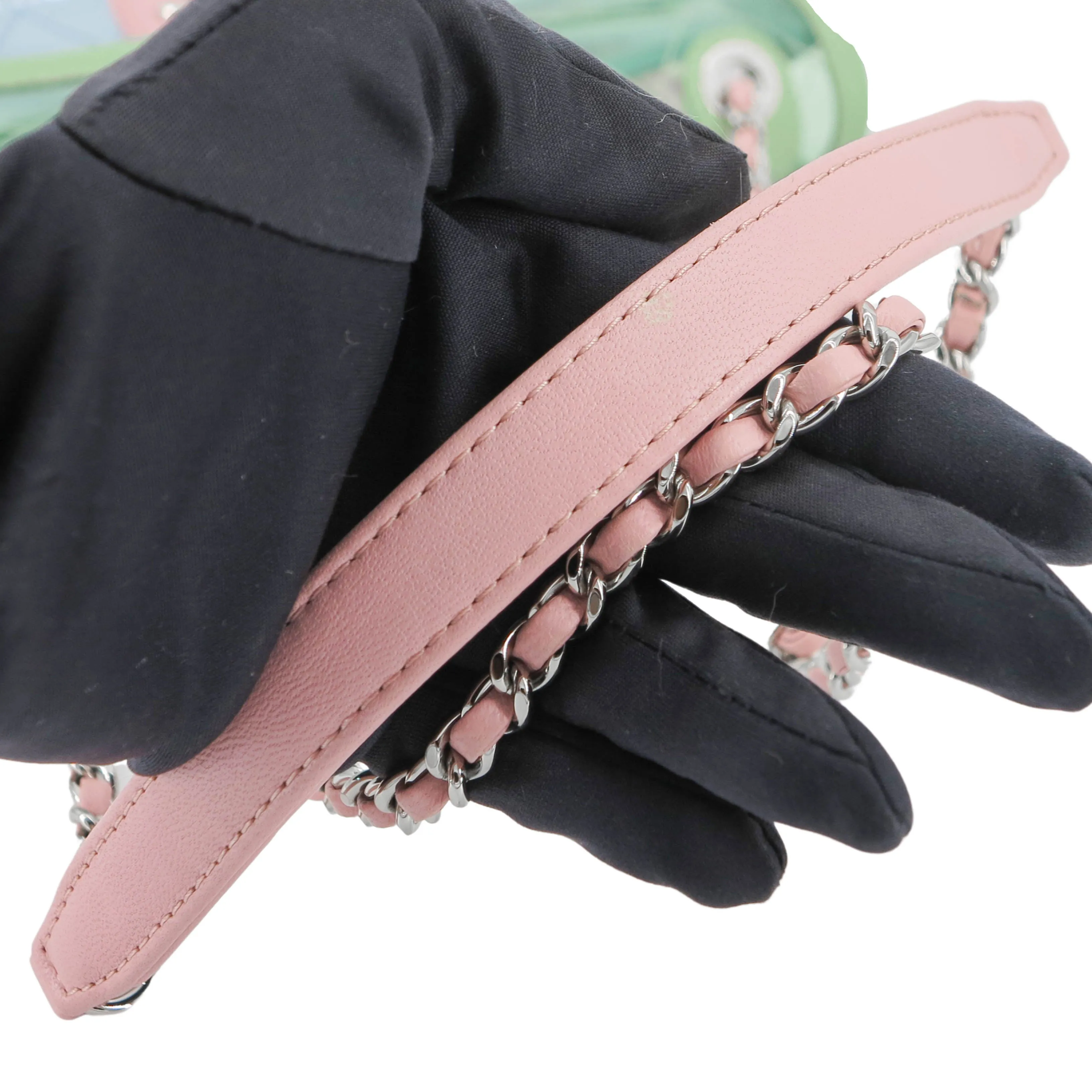 Coco Splash PVC Mini Flap Bag Green Pink Blue