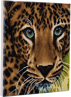 Craft Buddy Crystal Art Kit Leopard 30 x 30 cm Pre-Framed 5D Art Kit