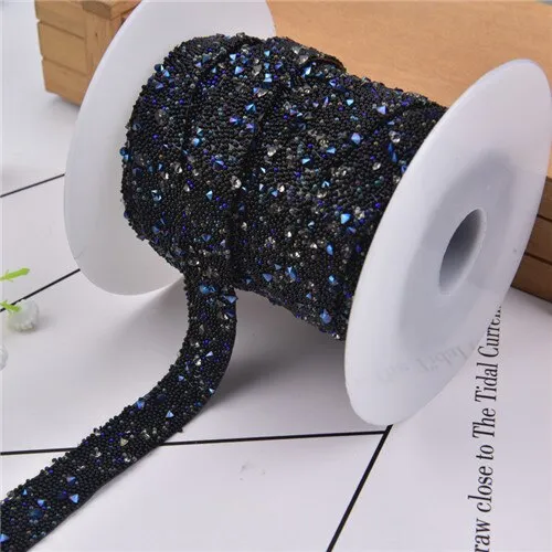 Crystals Rhinestone Ribbon Applique