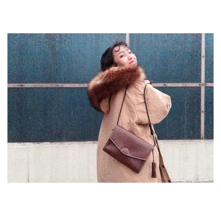 Cute Black LEATHER Flip Side Bag Handmade WOMEN Envelope Crossbody BAG Purse FOR WOMEN
