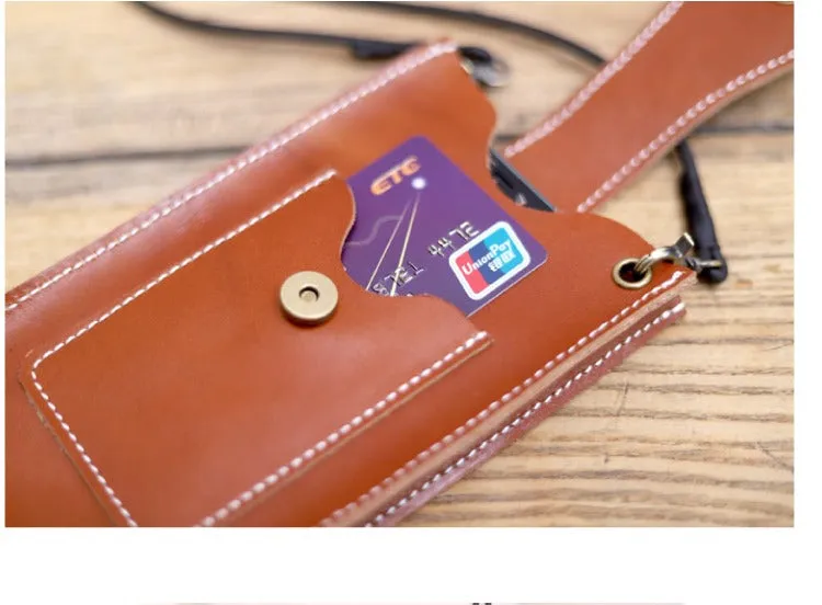 Cute Black LEATHER Slim Side Bags Pouch Phone WOMEN SHOULDER BAG Phone Crossbody Pouch FOR WOMEN
