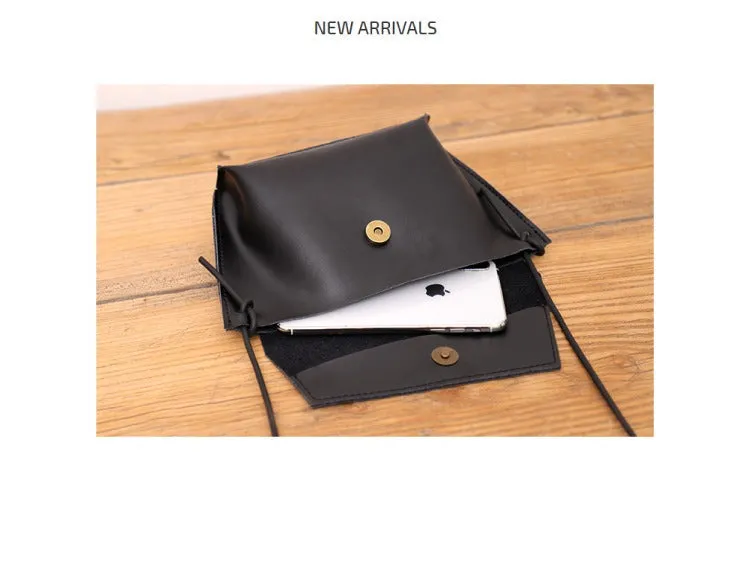 Cute LEATHER Small Side Bag White Handmade WOMEN Crossbody BAG Phone Purse FOR WOMEN