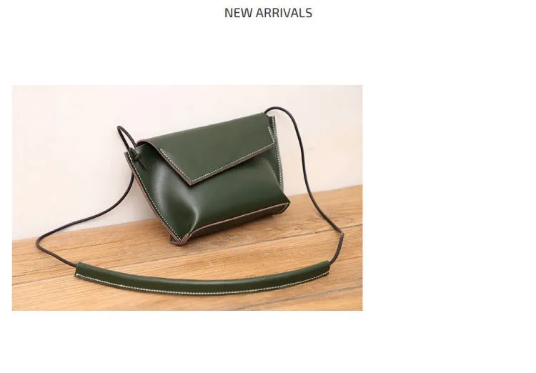 Cute LEATHER Small Side Bag White Handmade WOMEN Crossbody BAG Phone Purse FOR WOMEN