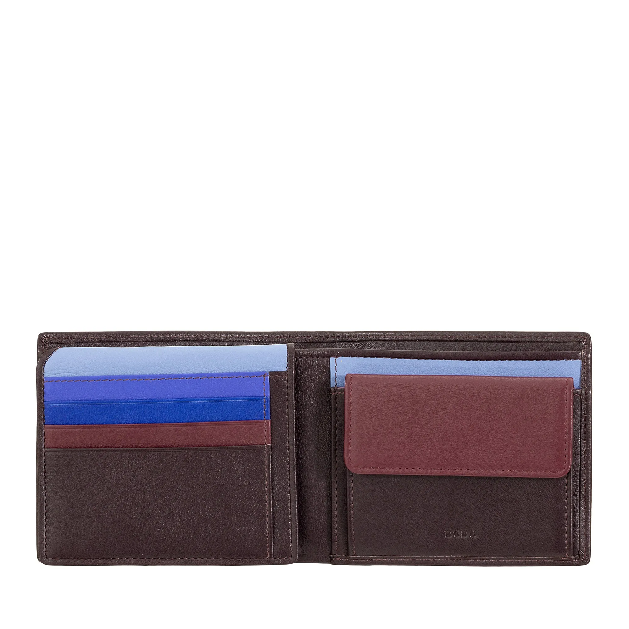 DUDU Multicolored Leather Multicolor Wallet Signed RFID MAN