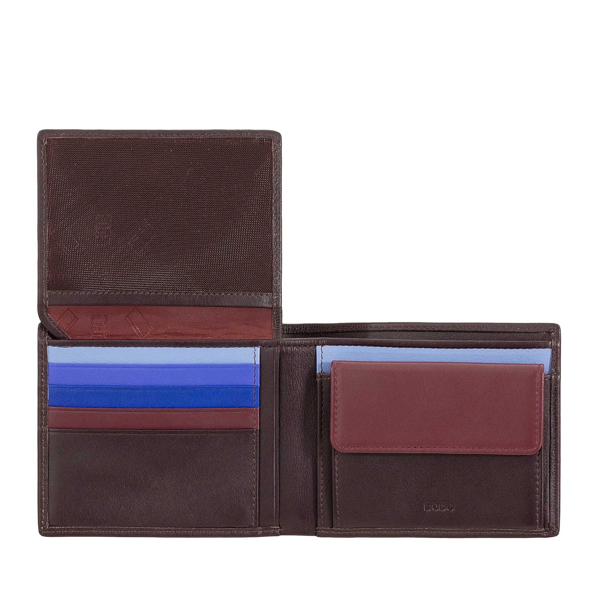 DUDU Multicolored Leather Multicolor Wallet Signed RFID MAN