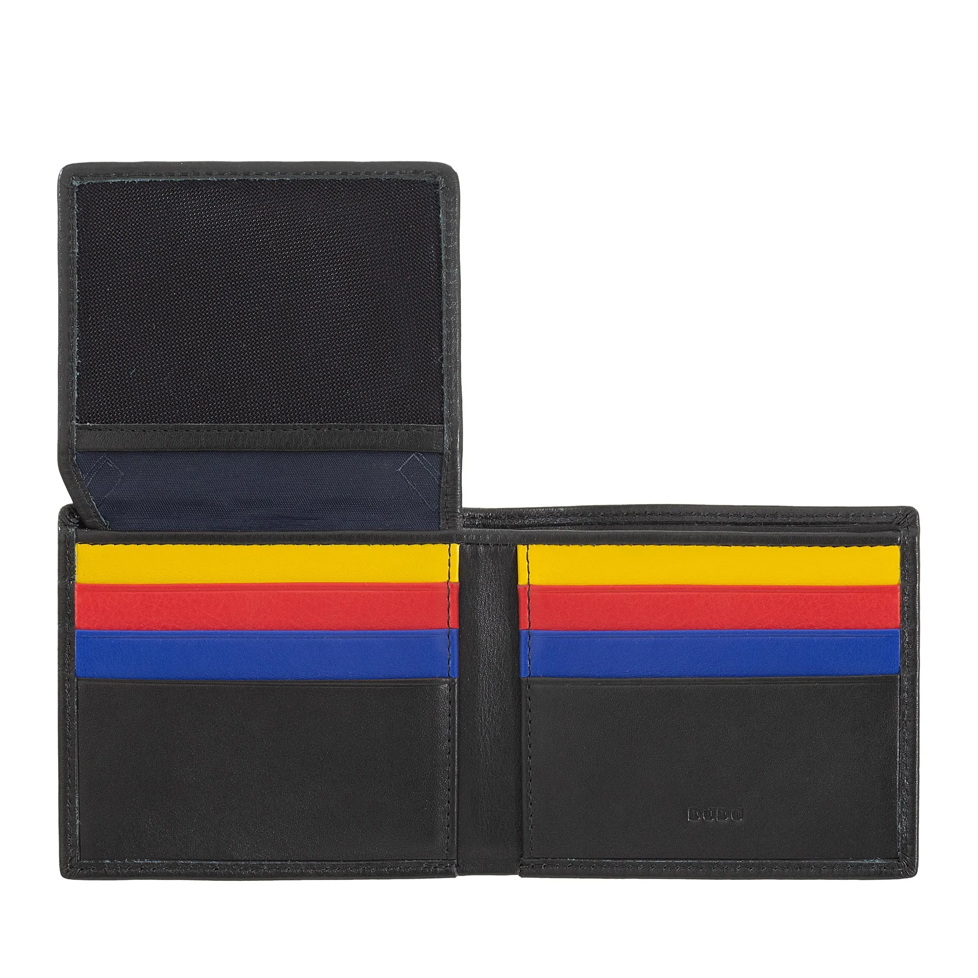 DUDU Small RFID Men's Wallet In Multicolor Leather Card Card Card