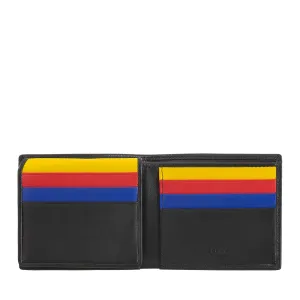 DUDU Small RFID Men's Wallet In Multicolor Leather Card Card Card