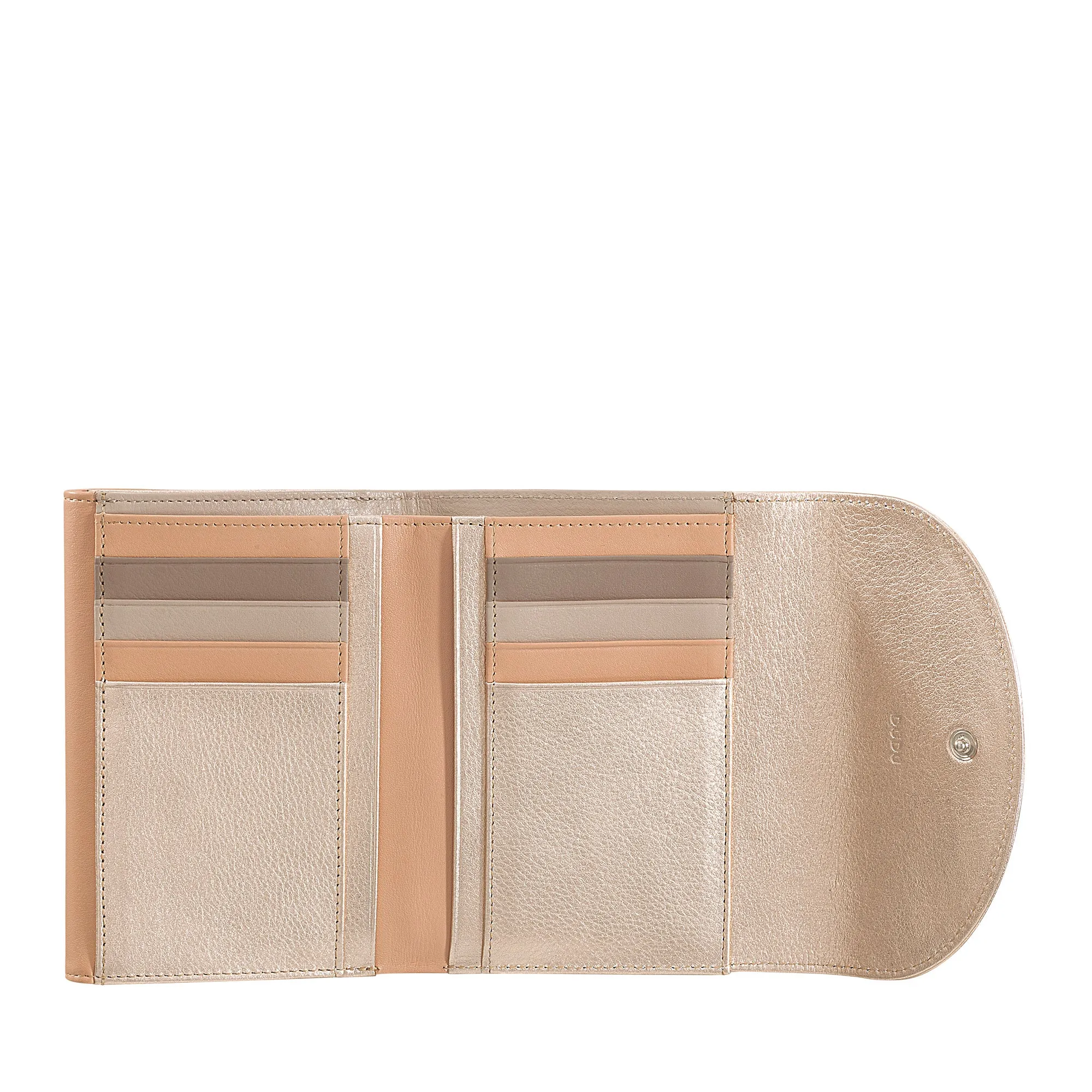 DUDU WOMEN RFID WORLD WALLS WITH PORTAMONE, COLOR LEAVE WALLS DOUBLE PATTA CARD CARD CARD Banknotes