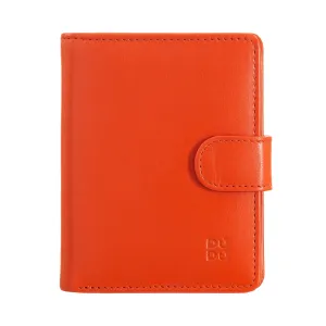 Dudu Women's Wallet in Vera Little Leather Leather Rfid Leather with Crescete Hinge Door Banknotes, External Closure