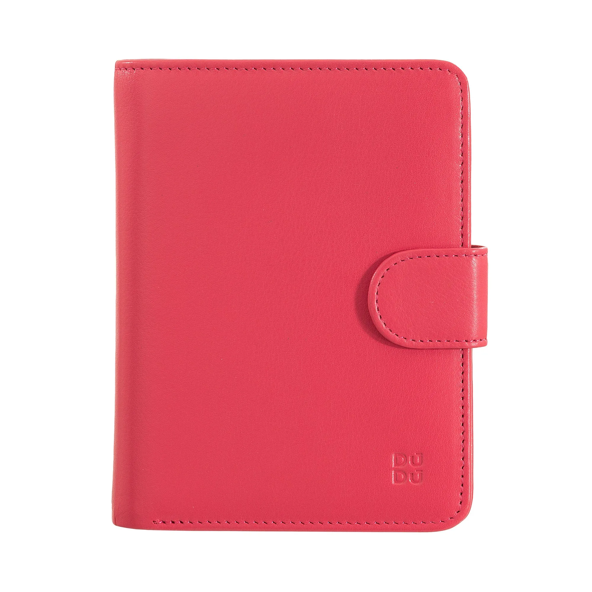 Dudu Women's Women in Soft Leather Colored RFID BLOCK WITH ZIP Credit Card holder Doors