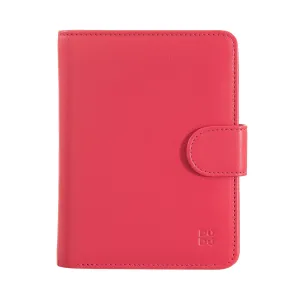 Dudu Women's Women in Soft Leather Colored RFID BLOCK WITH ZIP Credit Card holder Doors