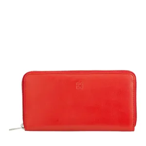 DUDU WOMEN'S WOMEN'S GREAT RFID of Vera Colorful Leather Zip Around