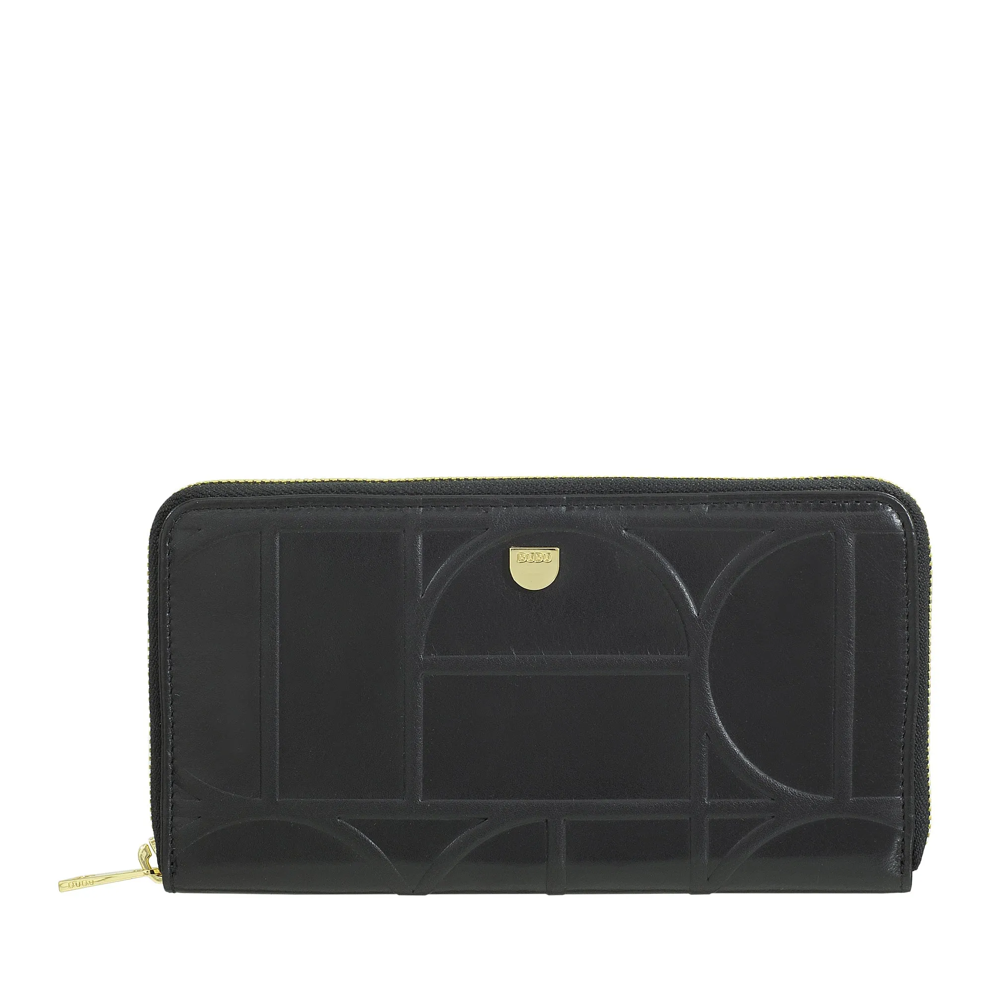 DUDU WOMEN'S WOMEN'S LARGE RFID of real printed leather, AROUND ZIP WALLS WITH CARD RATE CARD AND LAME LOCK