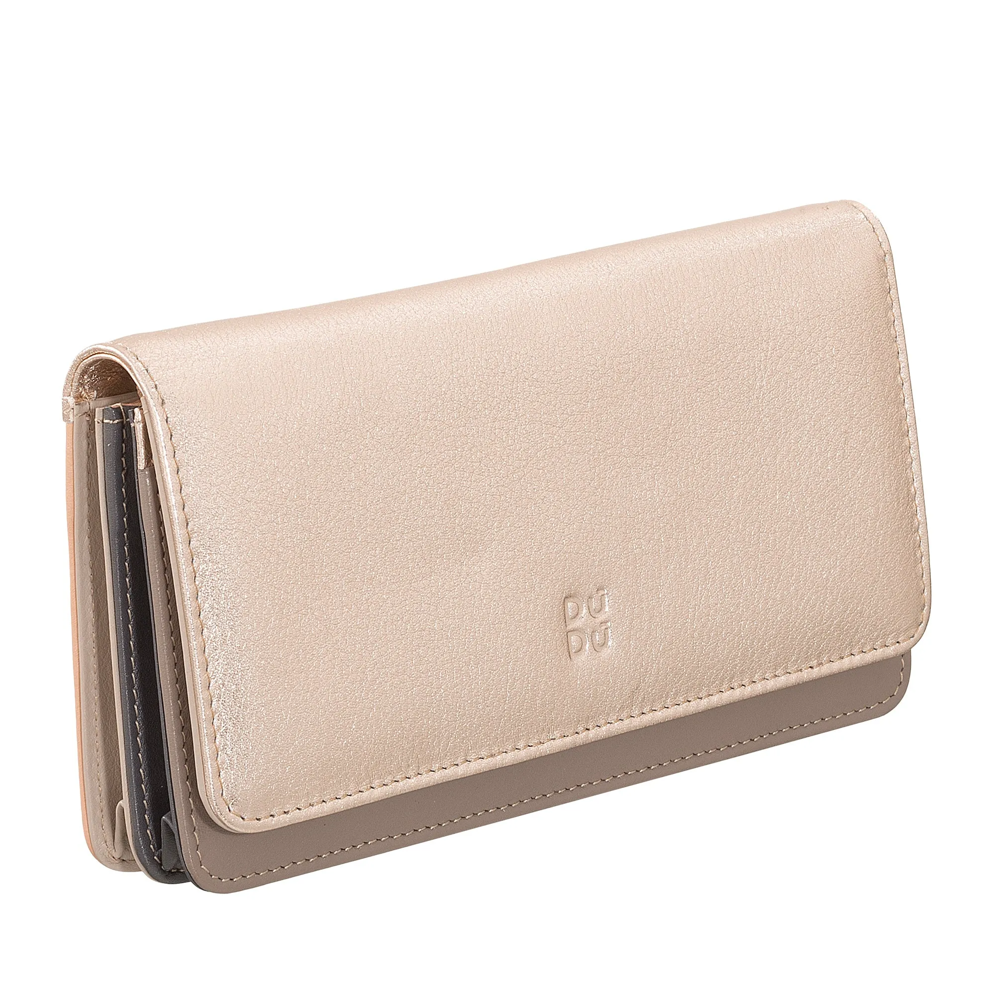 DUDU WORLD WORLD WOMEN IN MULTICOLOR SOFT LEATHER RFID PUN