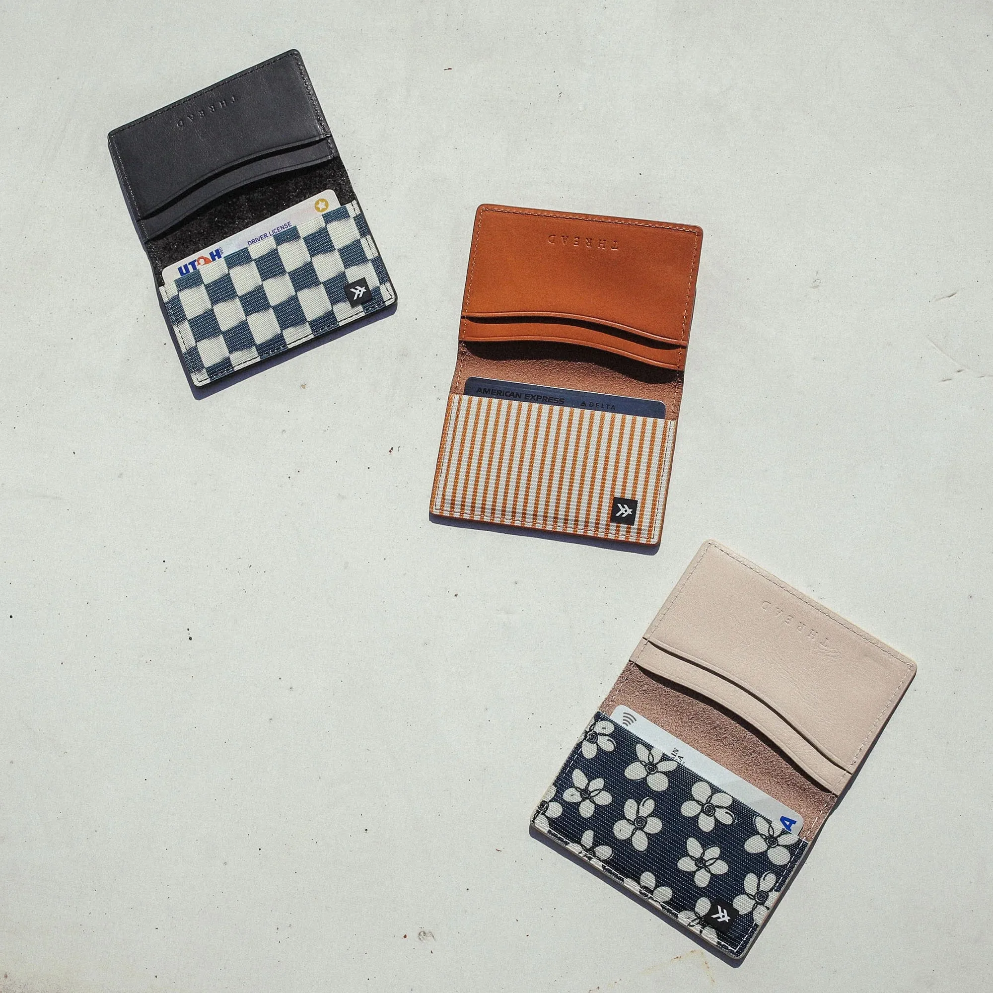 Faded Check Bifold Wallet