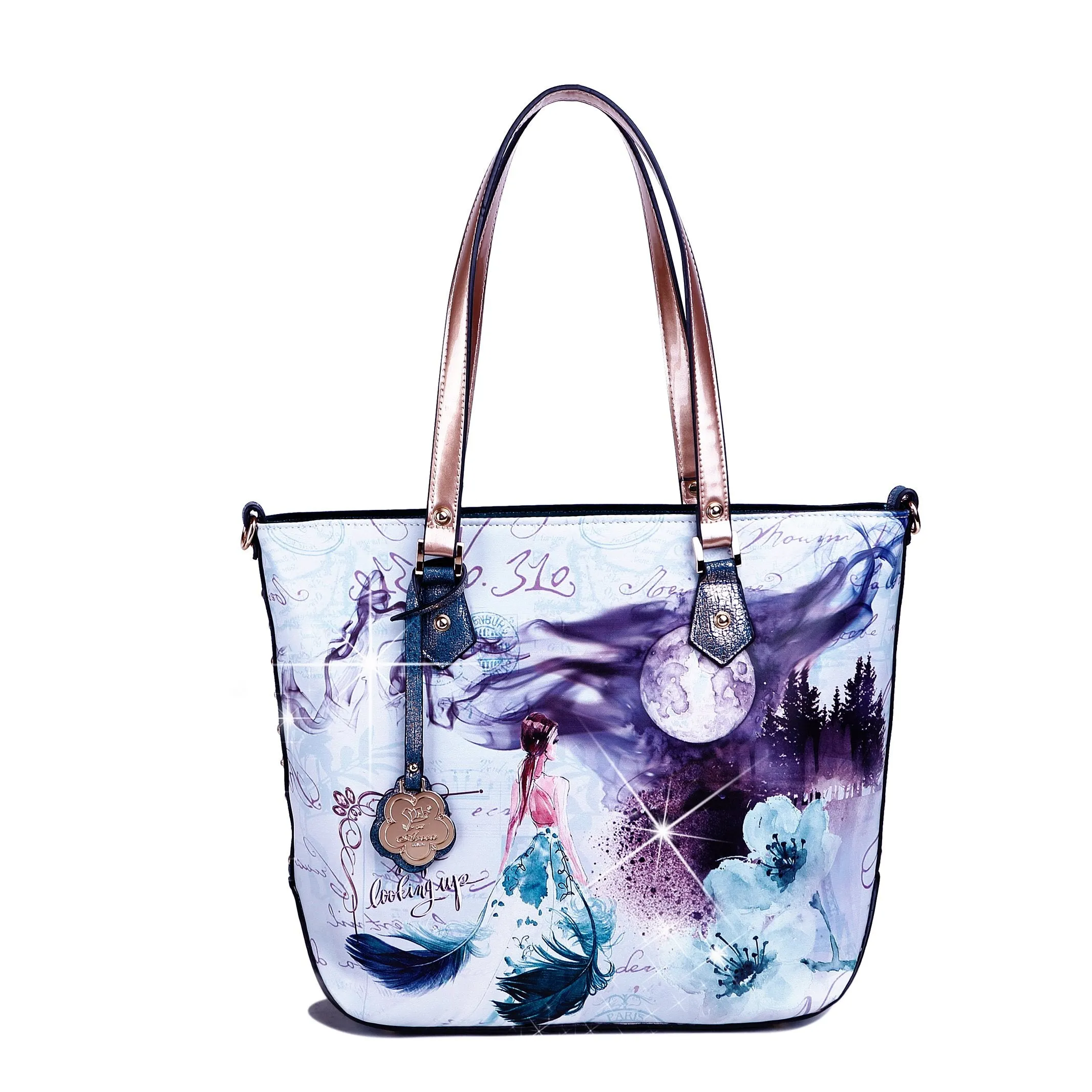 Fairy Tale Vintage Handbag with Shoulder Strap [BE8602]
