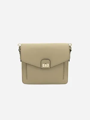 Faustine Desserto® Cactus Leather Vegan Crossbody Bag | Beige