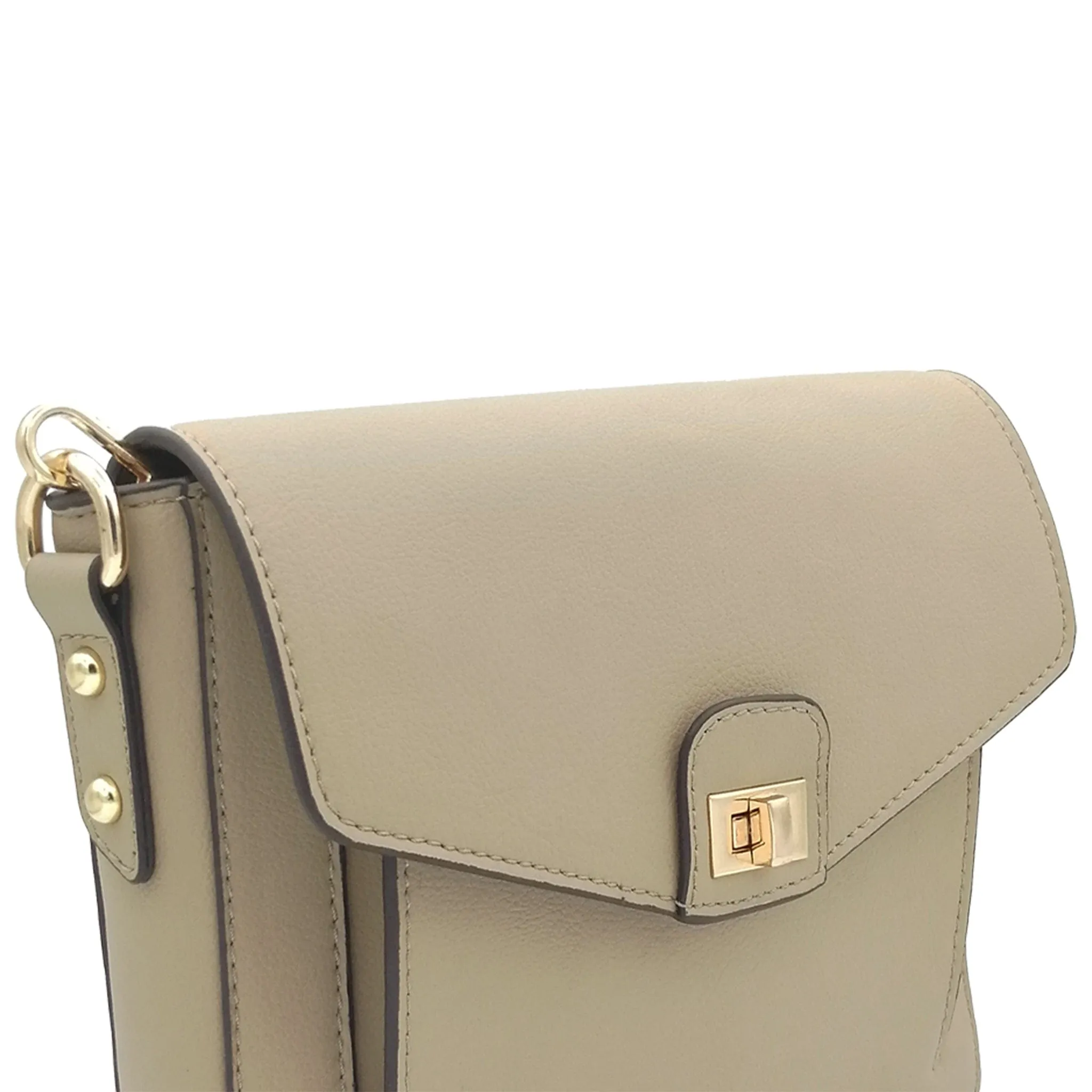 Faustine Desserto® Cactus Leather Vegan Crossbody Bag | Beige