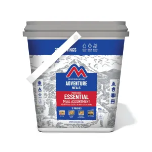 Freeze Dried Backpacking & Camping Food 12 Pouches Essential Bucket