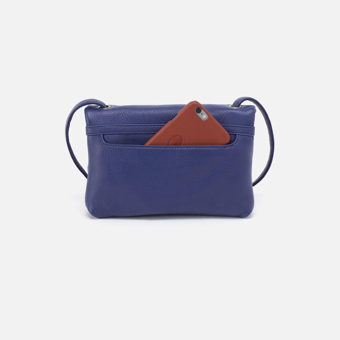 Grant Small Crossbody In Pebbled Leather - Dark Iris